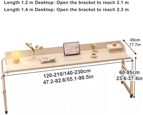 Adjustable Rolling Bed Desk