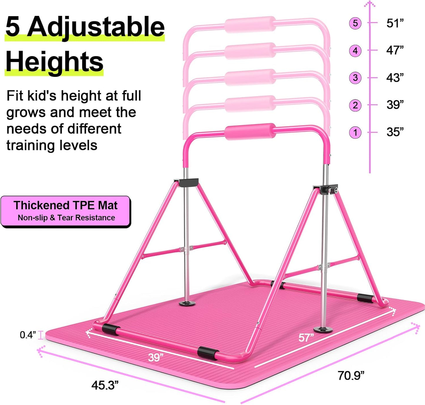 Expandable Gymnastics Bar